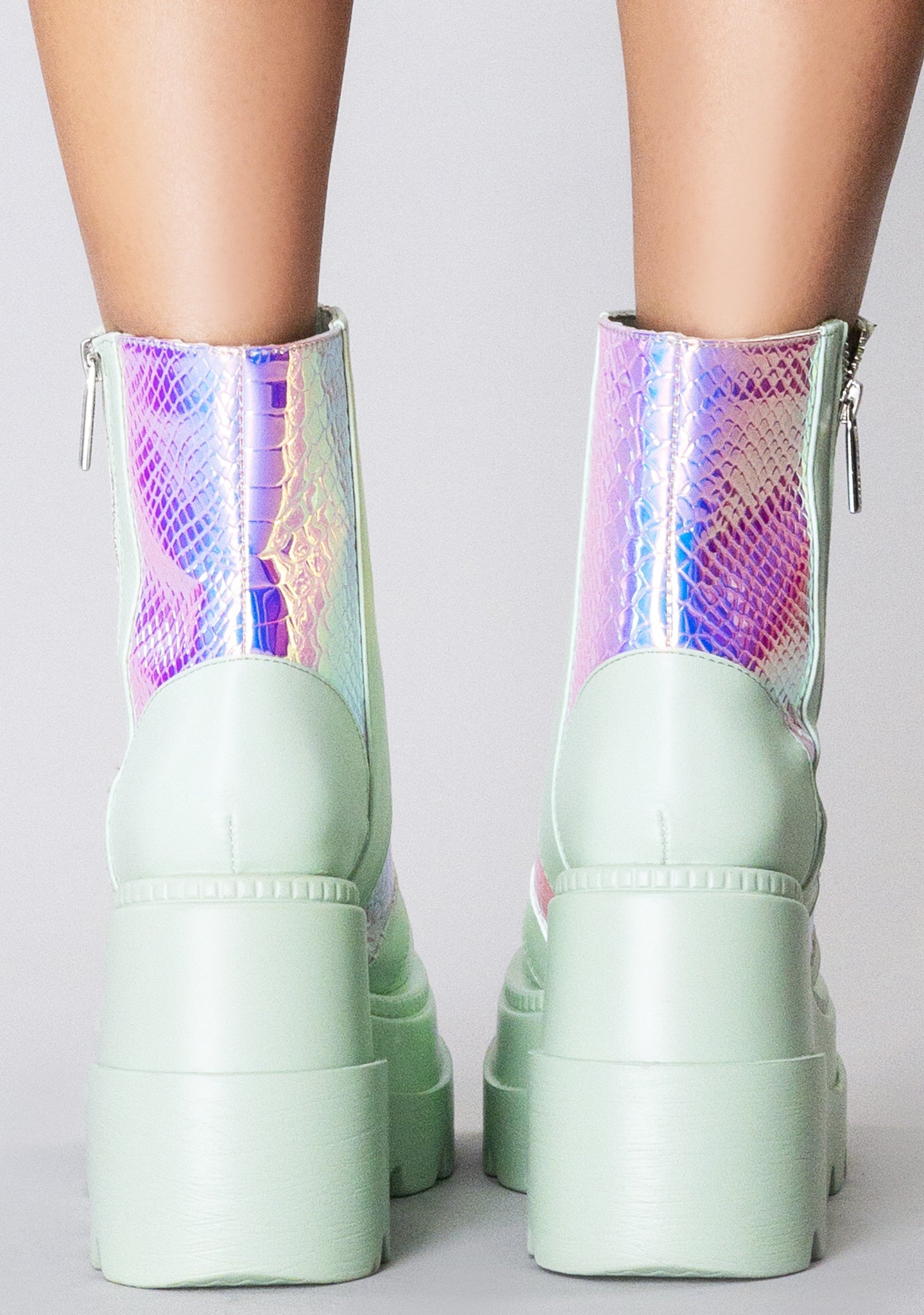  X LASR Exclusive RADIO Prismatic Sage Platform Boots