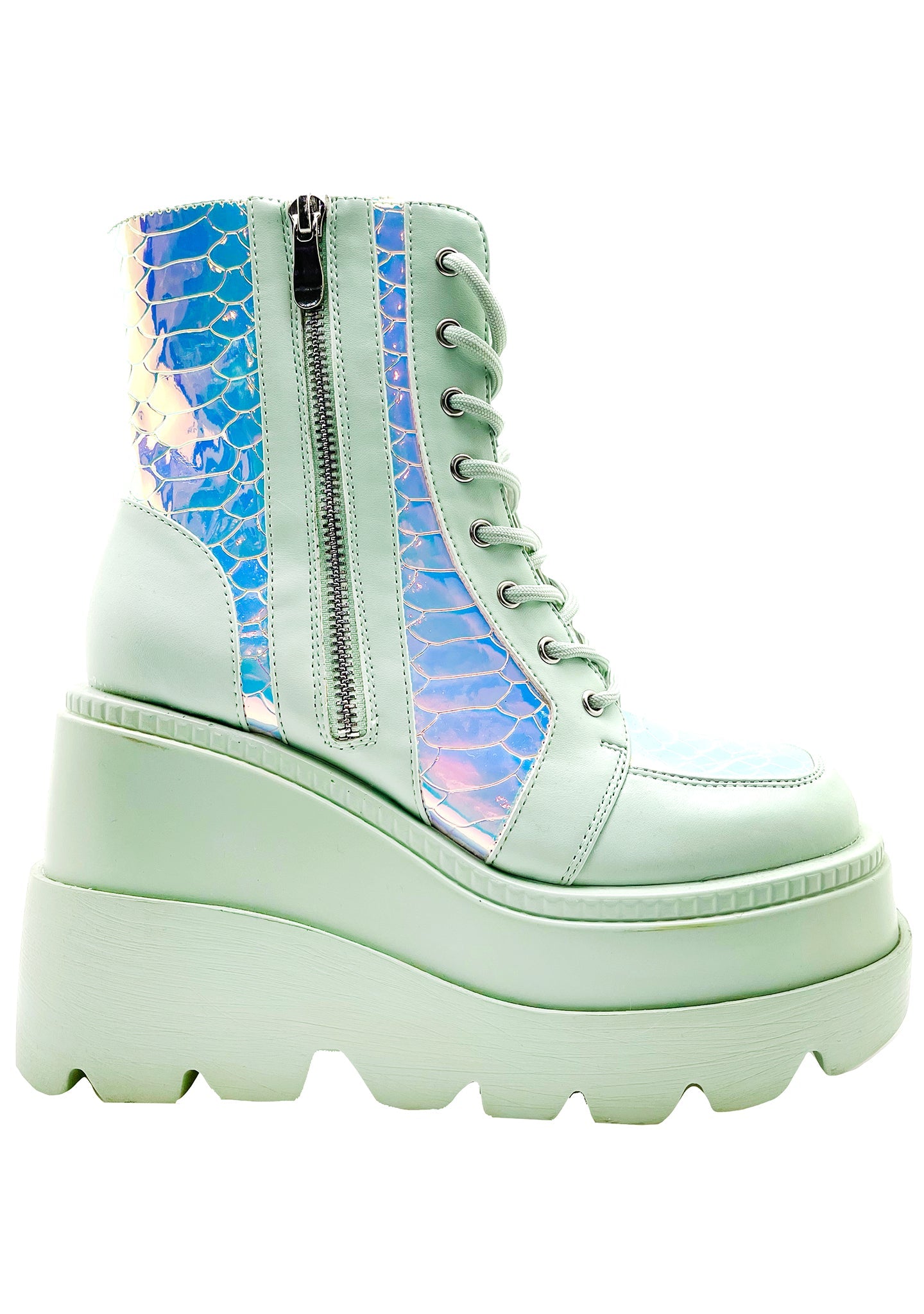  X LASR Exclusive RADIO Prismatic Sage Platform Boots