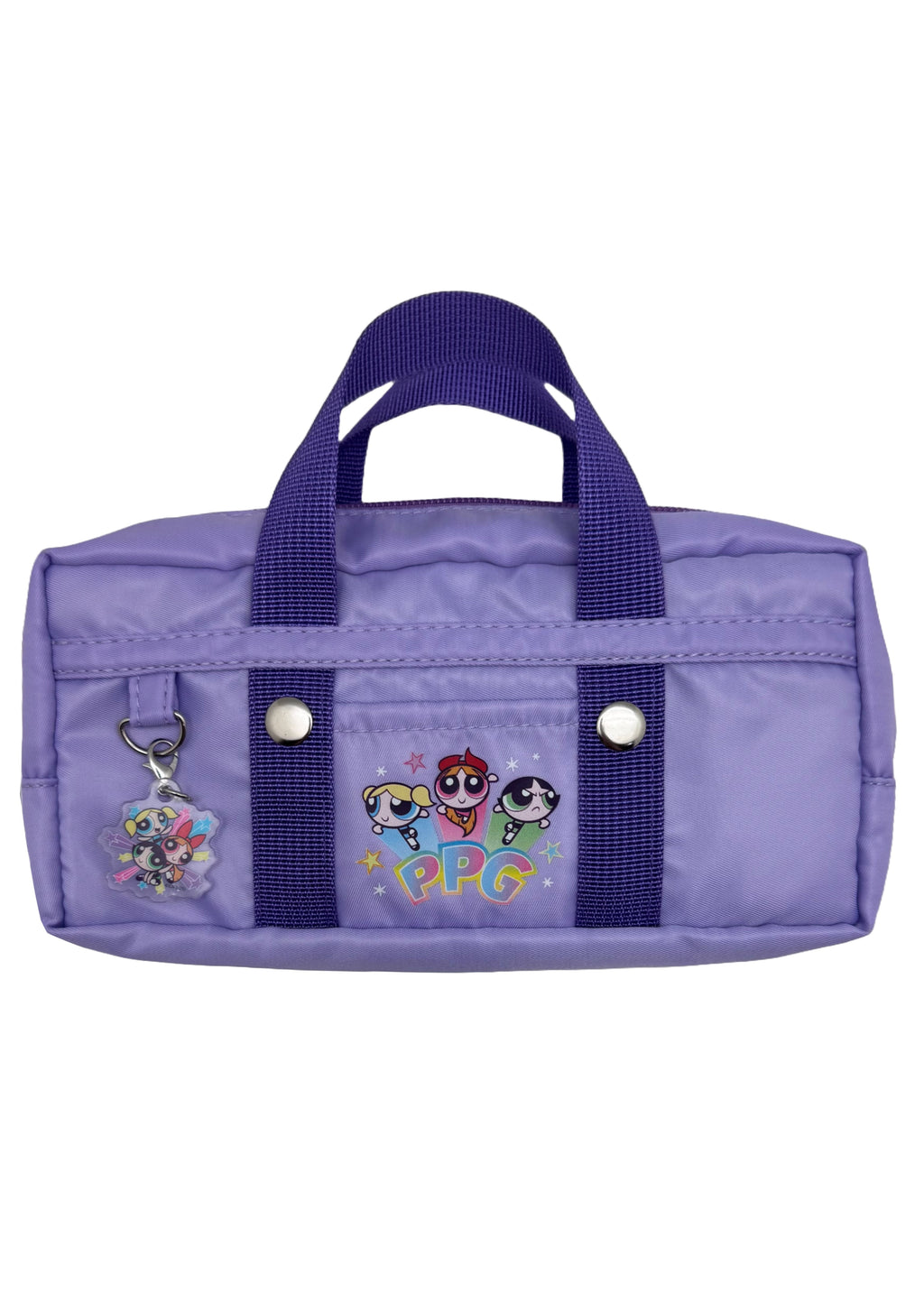  Cartoon Network Powerpuff Girls Purple Nylon Duffle Cosmetic Bag