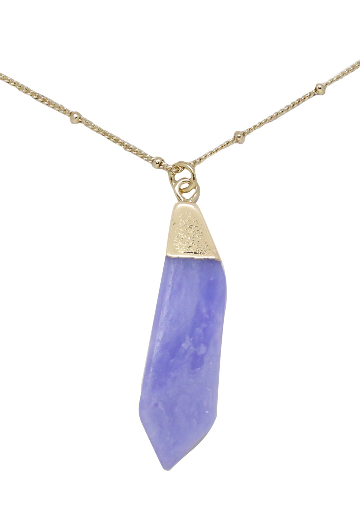  Serenity Blue Agate Gemstone Necklace