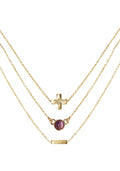  Dream Amethyst Delicate Chain Necklace Set
