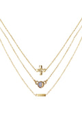 Journey Opal Delicate Chain Necklace Set