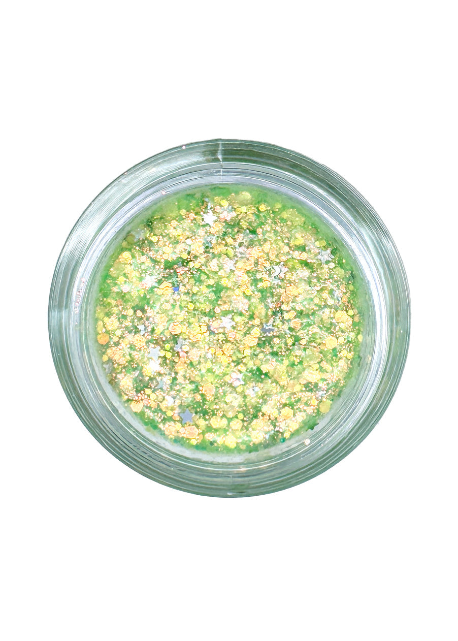  Cosmic Light -Lime Light Green Glitter Bomb