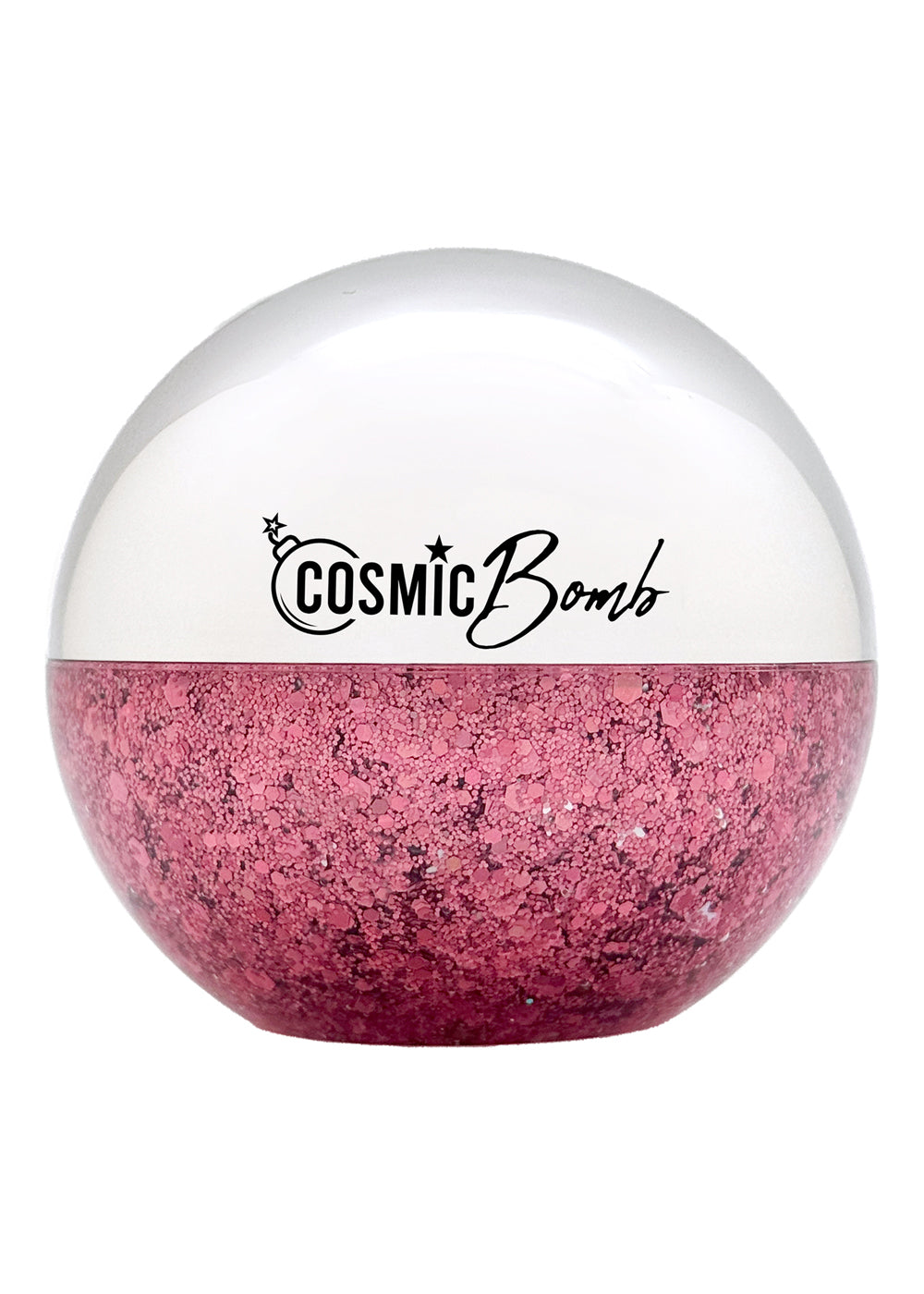  Cosmic Burst - Celestial Rose Pink Glitter Bomb