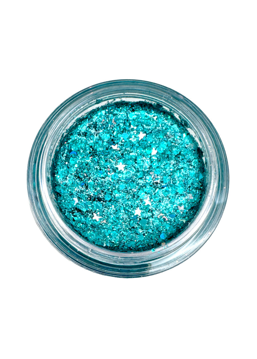  Cosmic Burst - Aquatica Teal Glitter Bomb