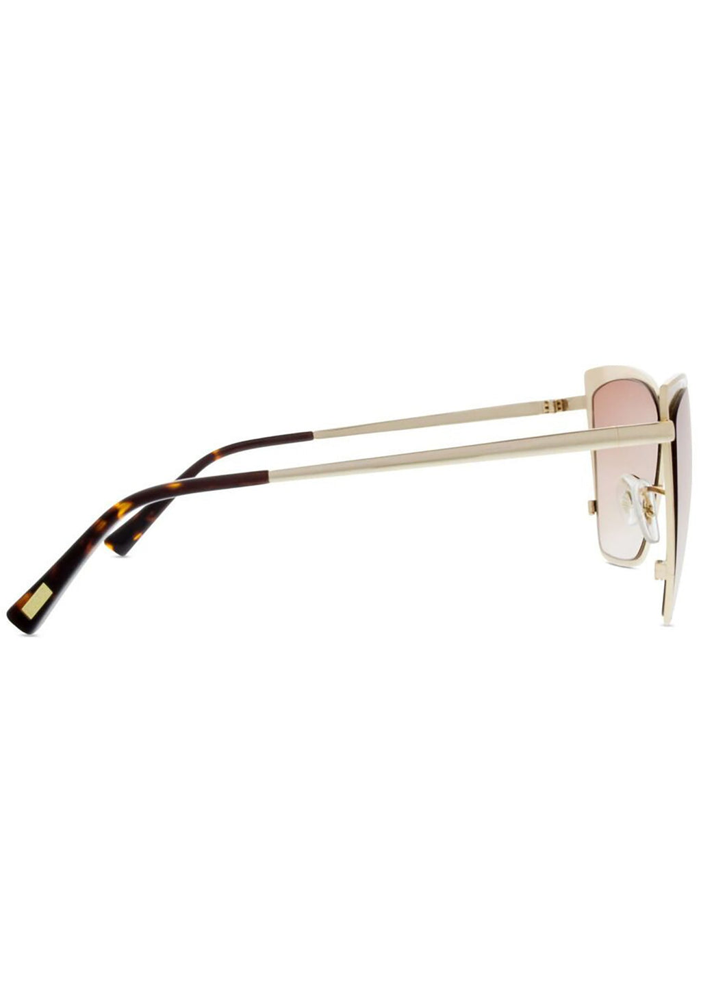  Becky Sunglasses In Gold/Brown Gradient