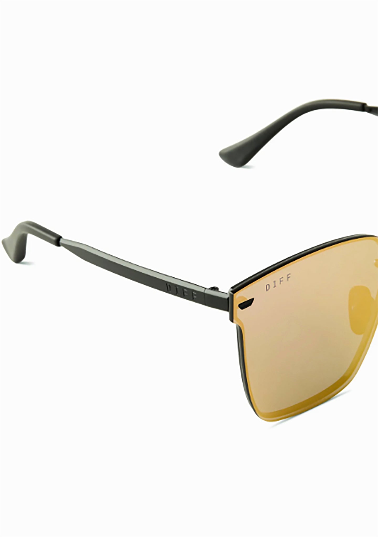 Bella V Sunglasses In Matte Black/Pink Mirror