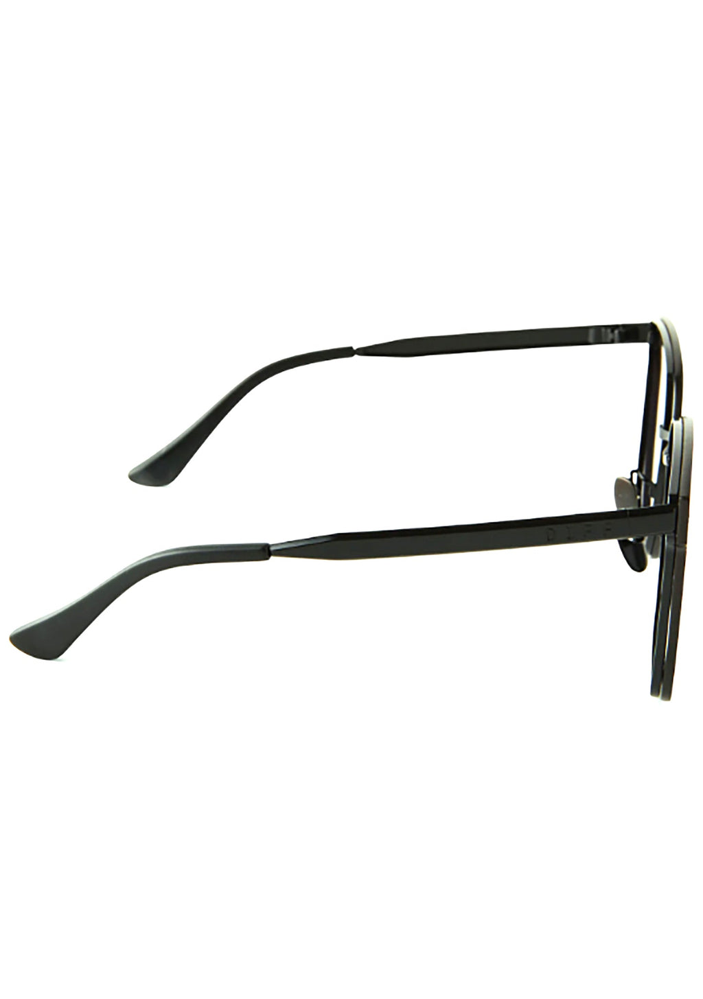  Bella V Sunglasses In Matte Black/Pink Mirror