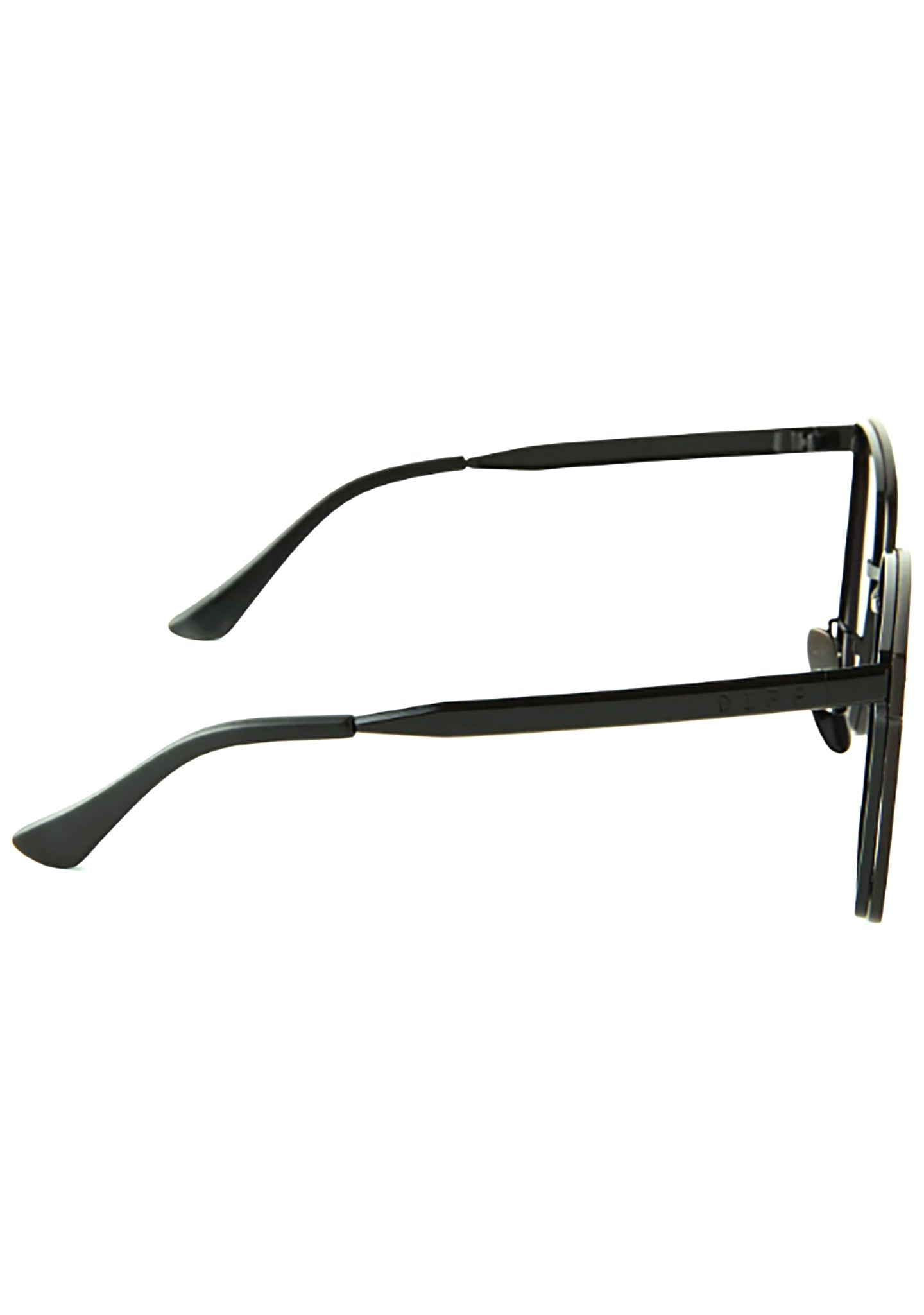  Bella V Sunglasses In Matte Black/Pink Mirror