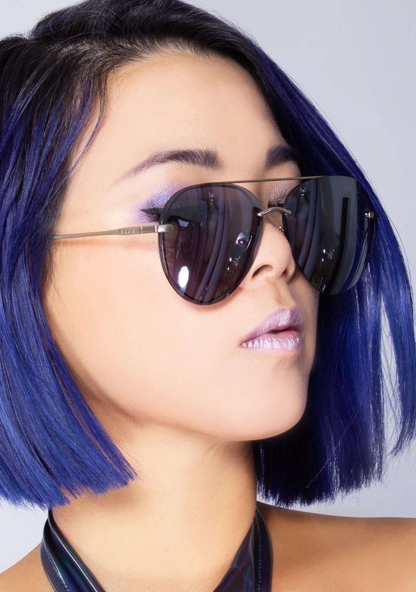  Lenox Sunglasses In Brushed Silver/Grey Mirror