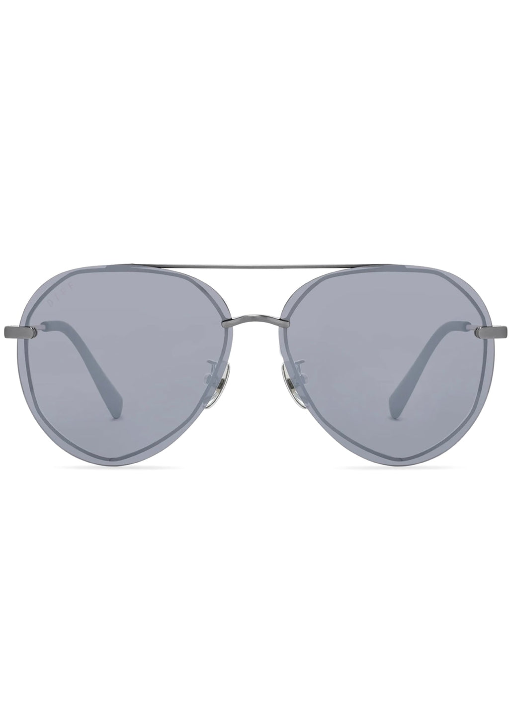  Lenox Sunglasses In Brushed Silver/Grey Mirror