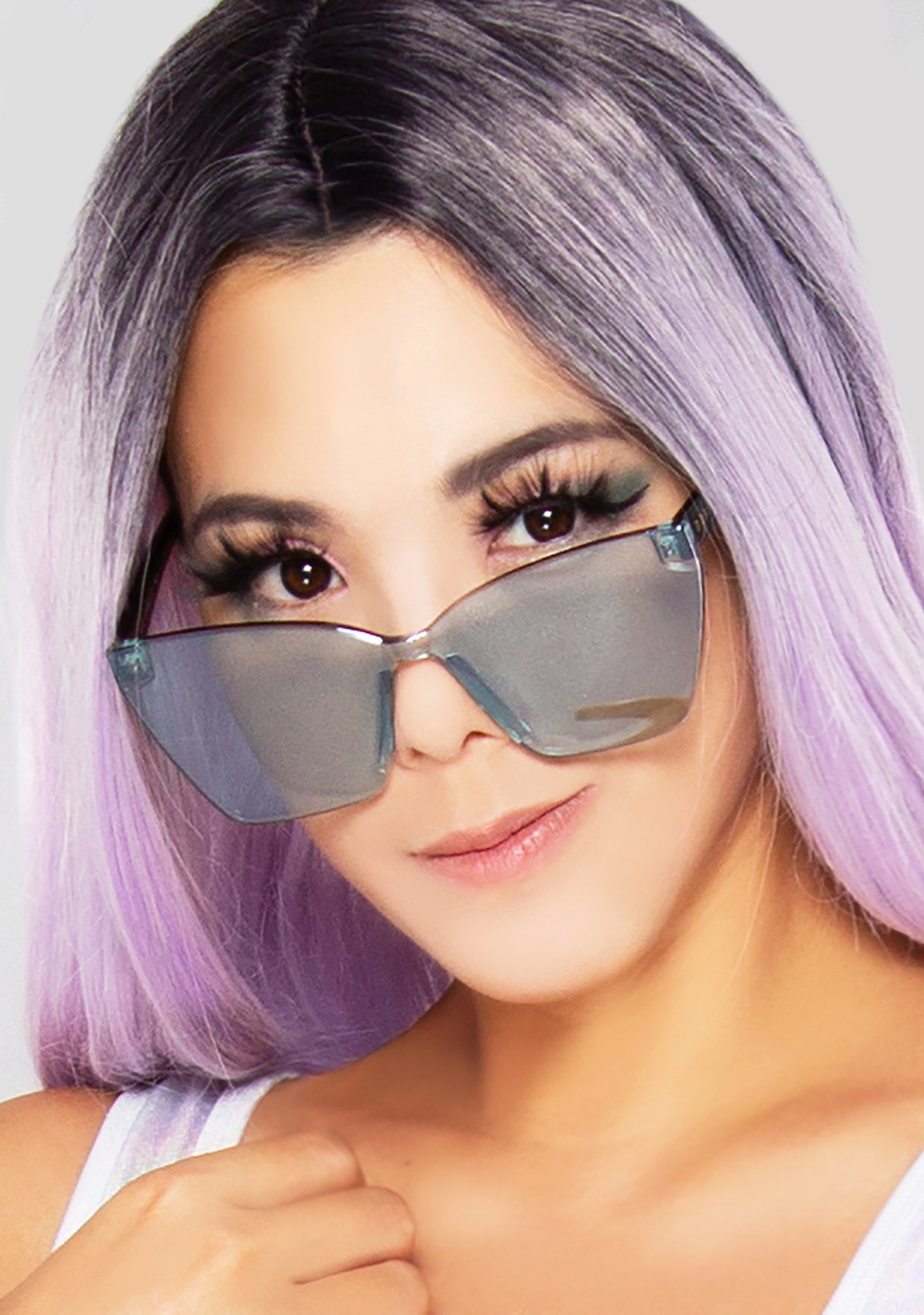  Goldie Sunglasses In Black Turquoise Mirror
