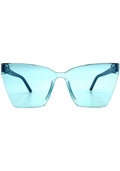  Goldie Sunglasses In Black Turquoise Mirror