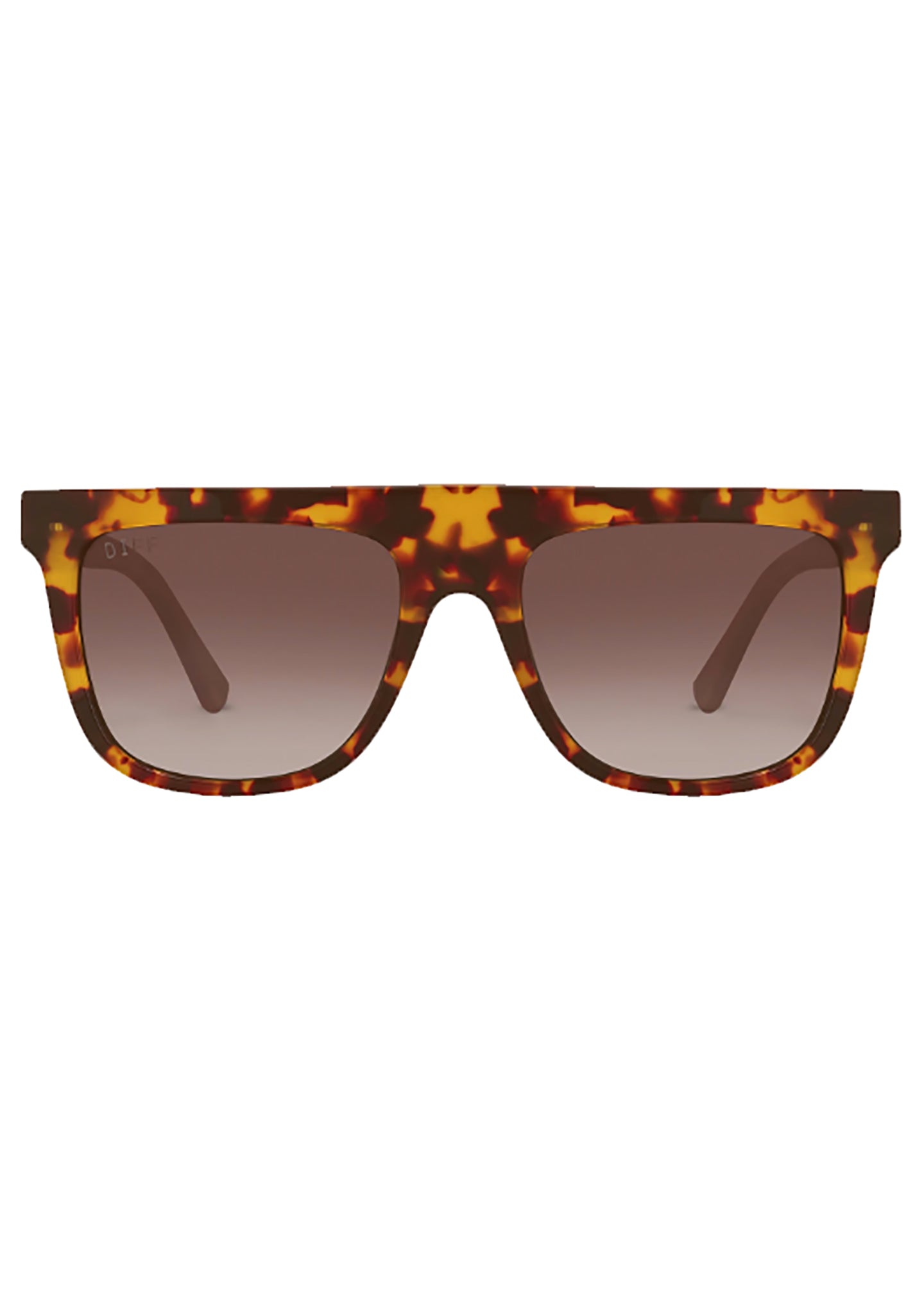  Stevie Polarized Sunglasses In Amber Tortoise/Brown Gradient