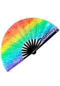  Rainbow Sparkle Rave Fan