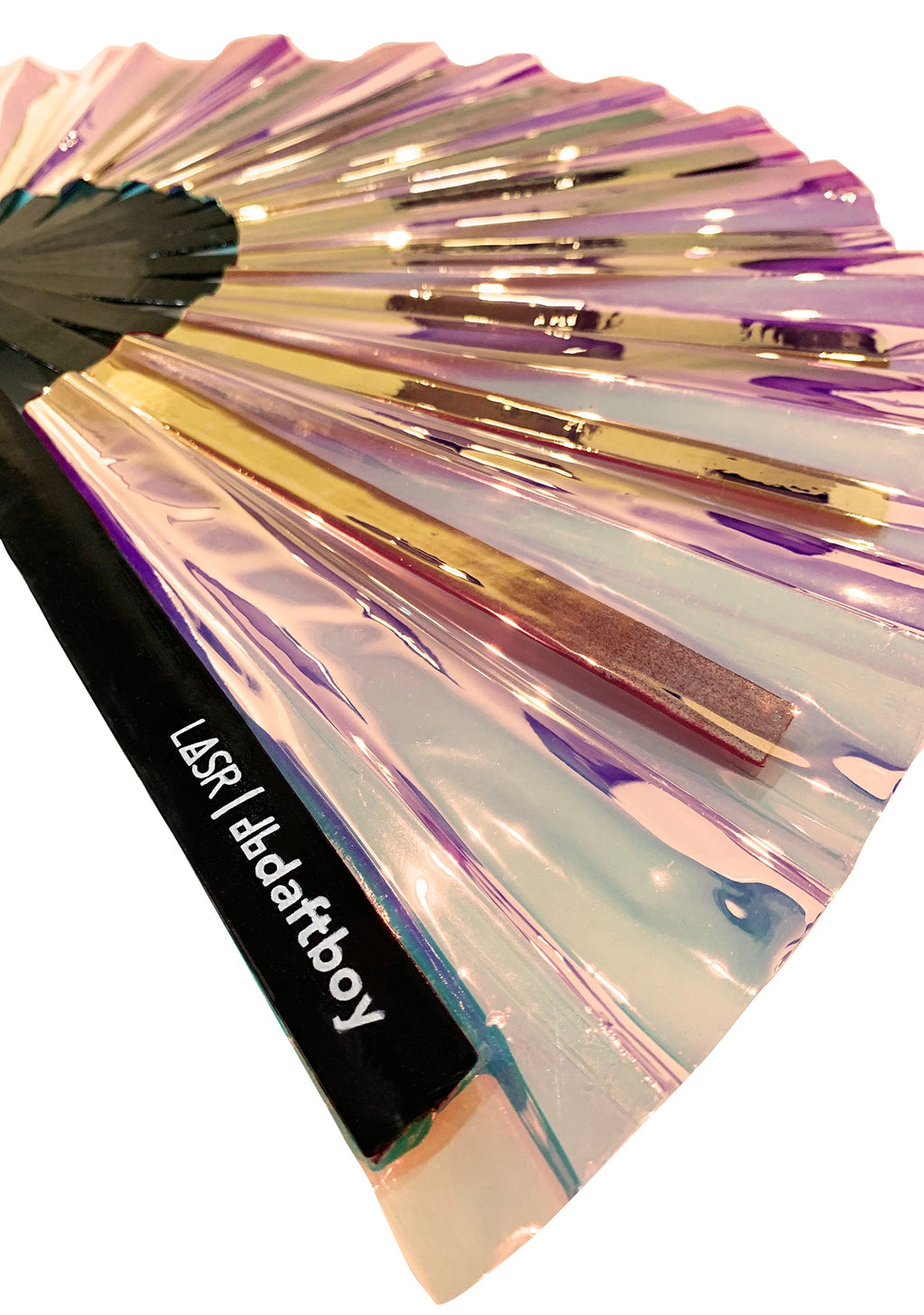  X LASR Exclusive Lucid Warrior Iridescent Fluid Rave Fan