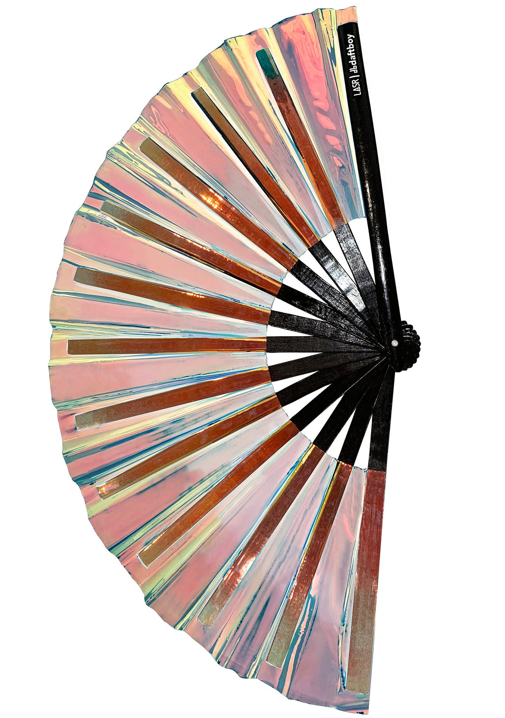  X LASR Exclusive Lucid Warrior Iridescent Fluid Rave Fan