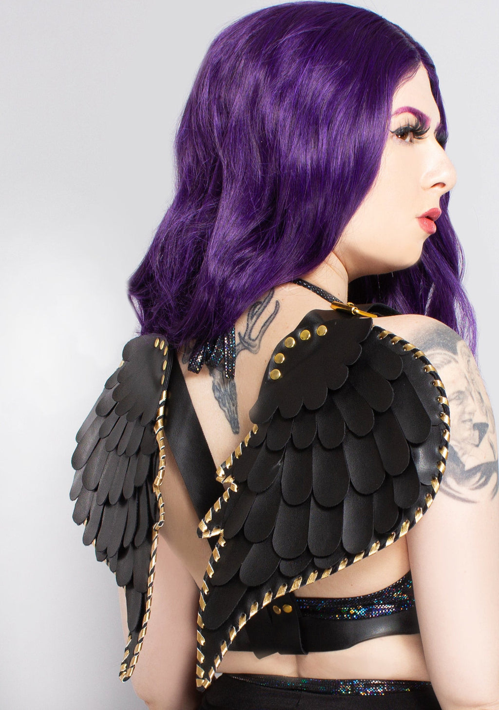  Dark Angel Leather Harness Angel Wings