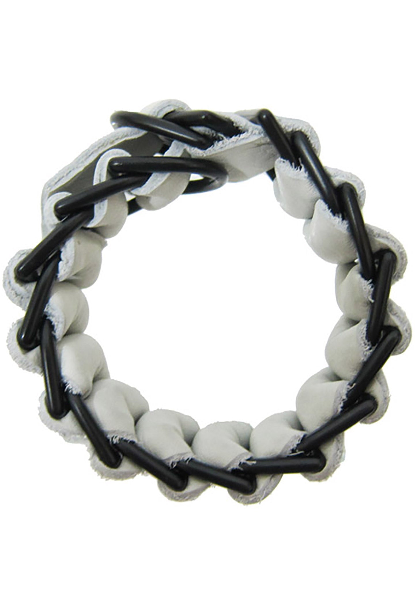  Military Leather Bracelet In White