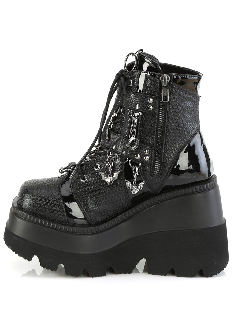  SHAKER 66 Black Platform Boots