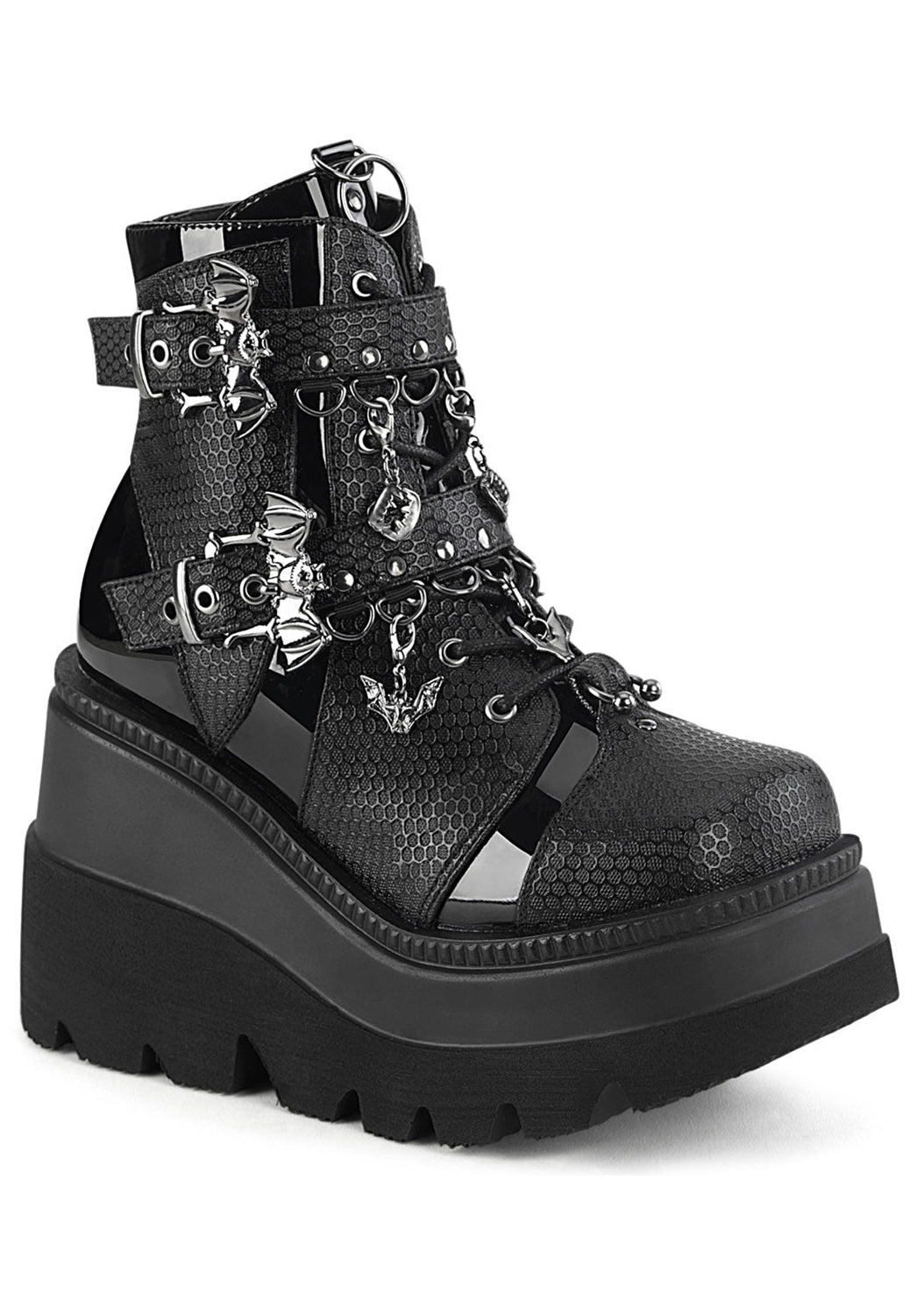  SHAKER 66 Black Platform Boots