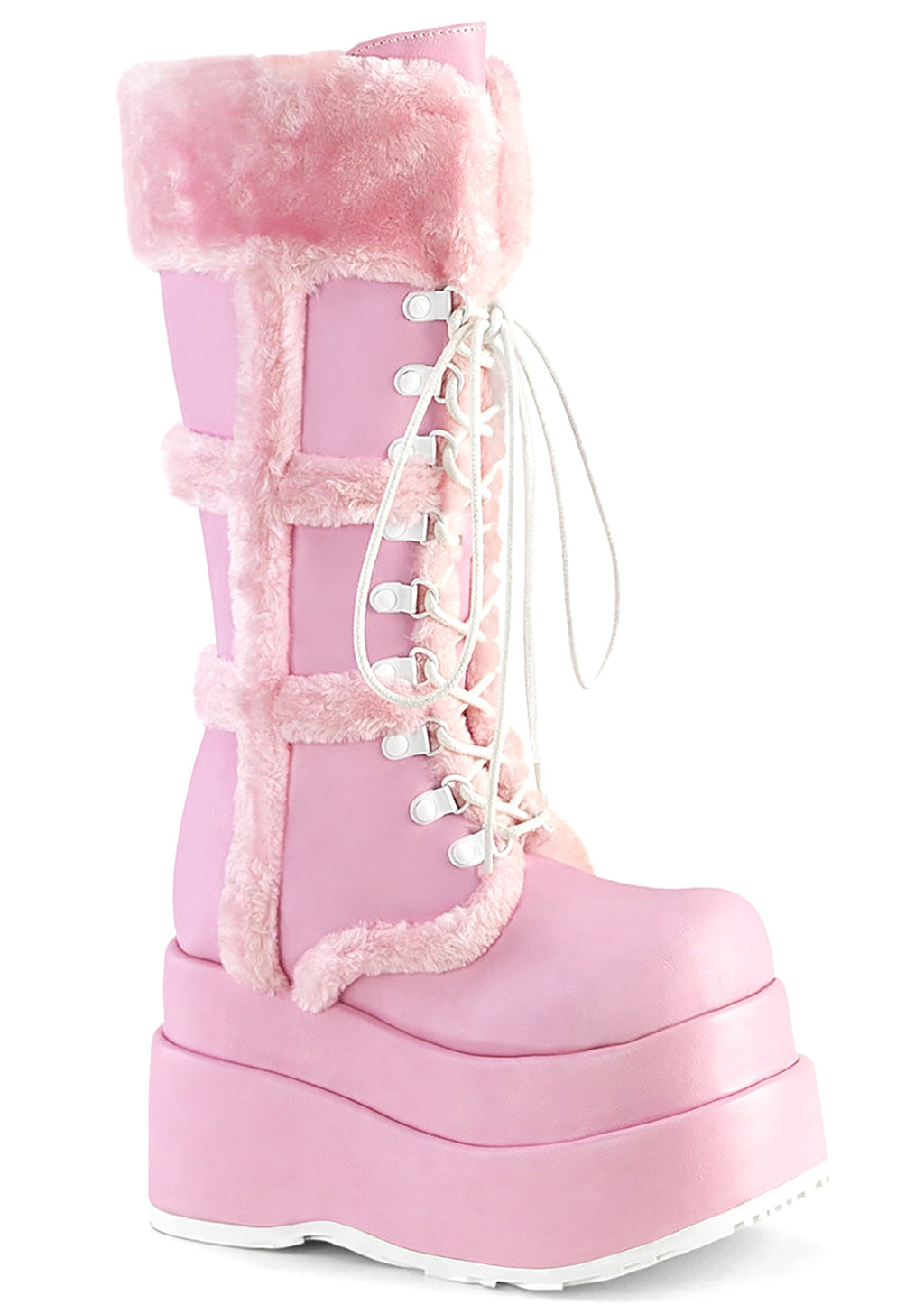  BEAR 202 Sweetie Pie Pink Platform Boots