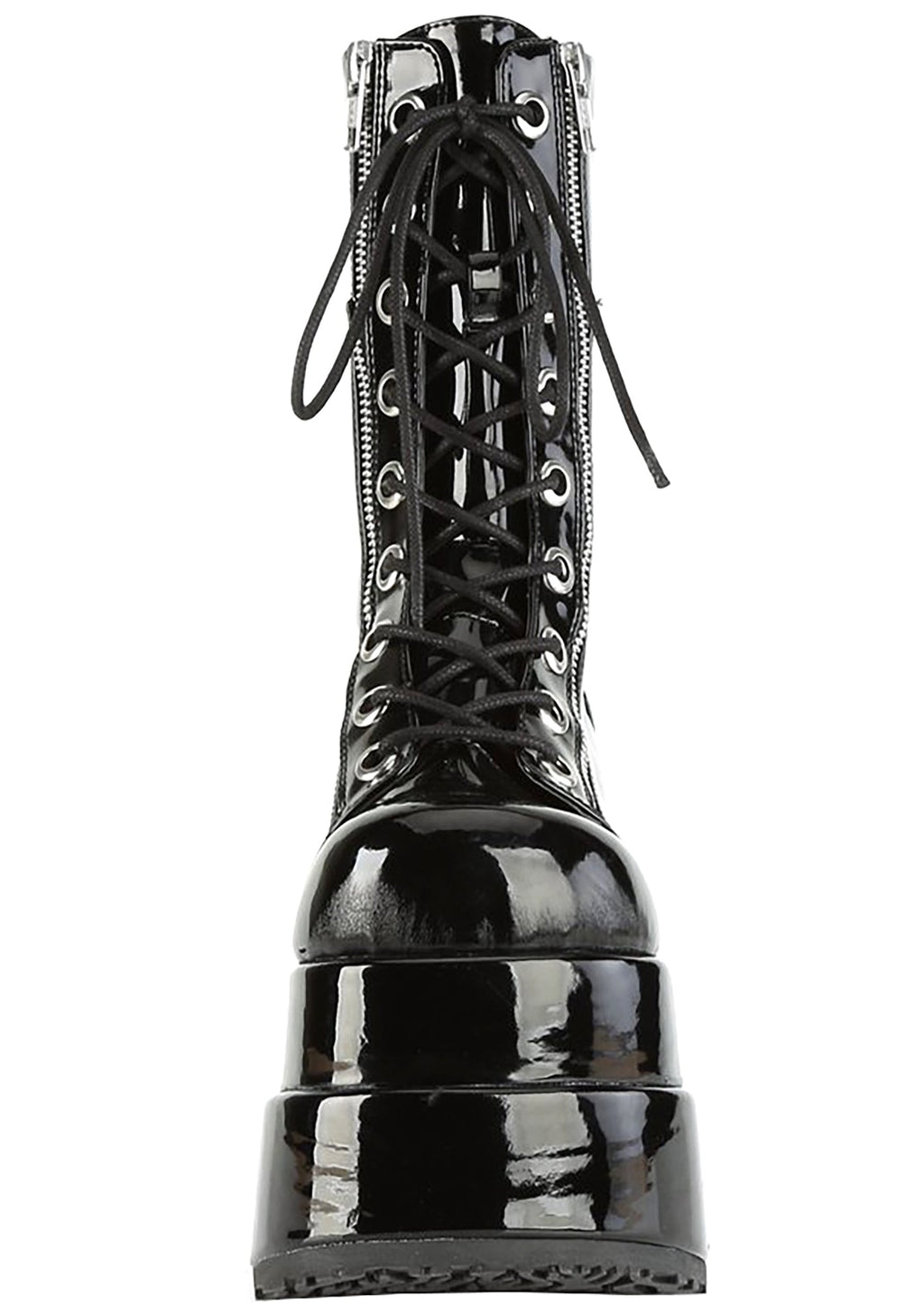  BEAR 265 Toxic Lust Patent Black Platform Boots
