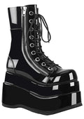  BEAR 265 Toxic Lust Patent Black Platform Boots