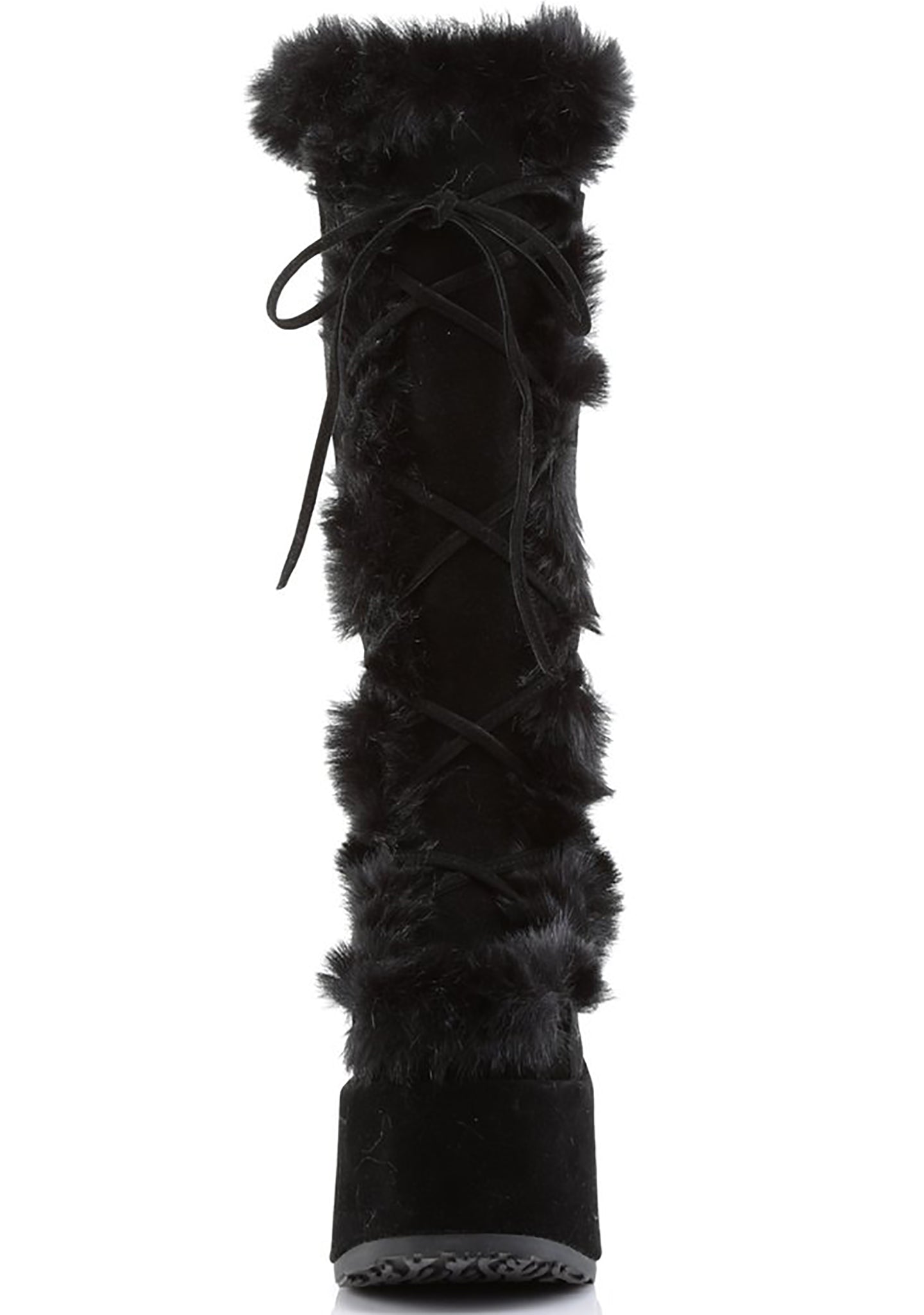 CAMEL 311 Night Watch Black Platform Boots