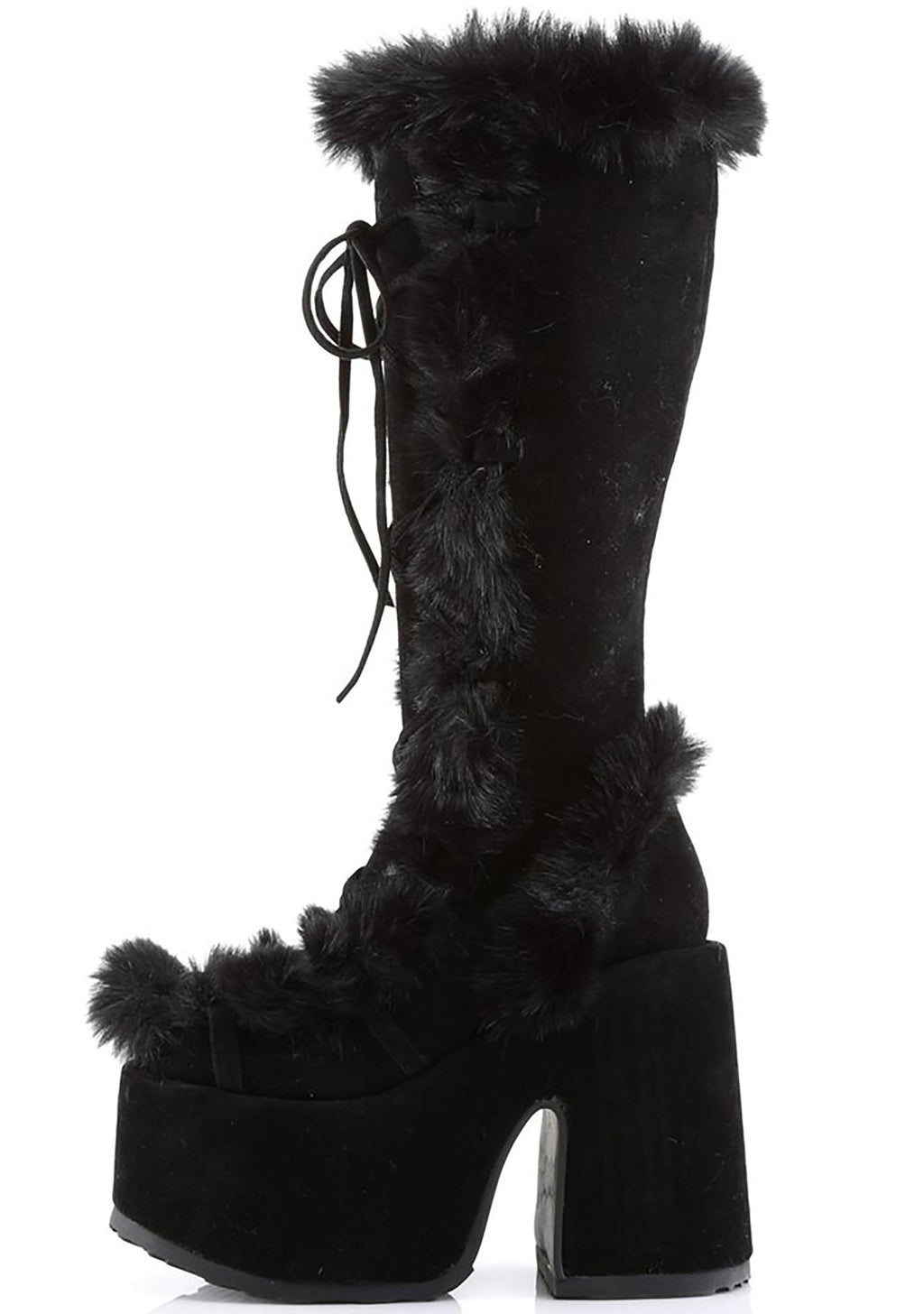  CAMEL 311 Night Watch Black Platform Boots