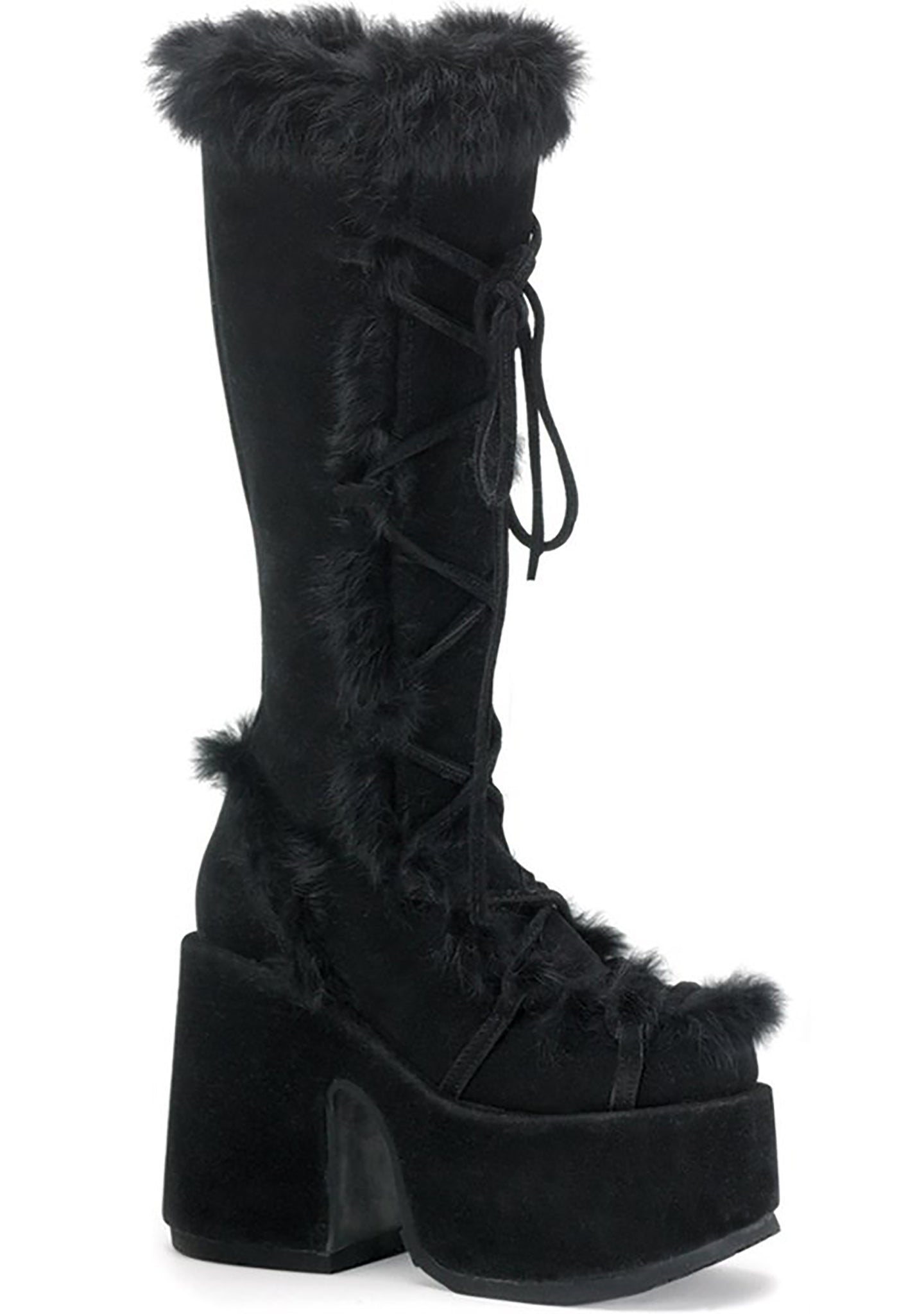  CAMEL 311 Night Watch Black Platform Boots