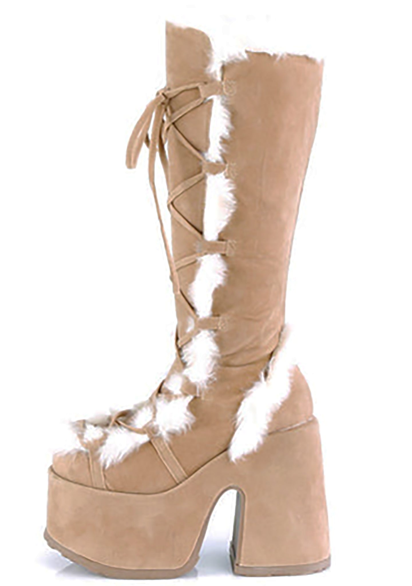  CAMEL 311 Primal Desire Brown Platform Boots