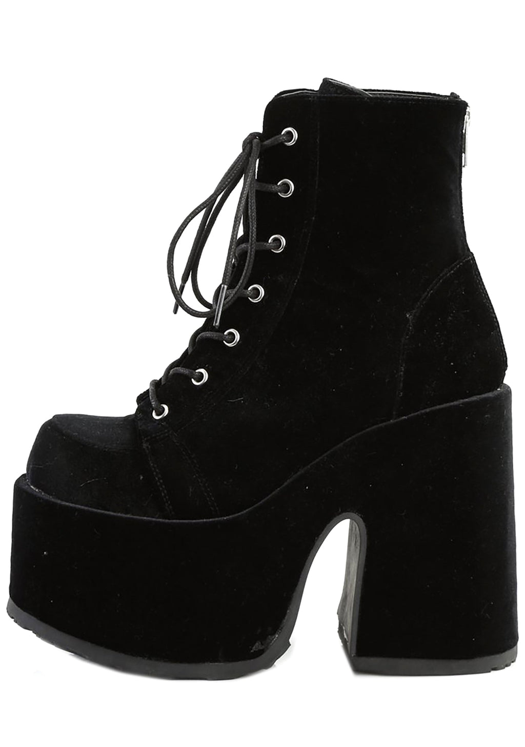 CAMEL 203 Velvet Underground Black Platform Boots