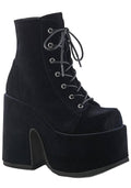  CAMEL 203 Velvet Underground Black Platform Boots