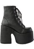  CAMEL 203 Here For Trouble Black Platform Boots