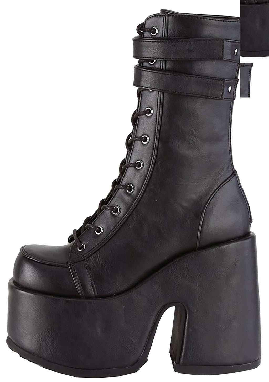  CAMEL 250 Night Dive Black Platform Boots