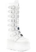  DAMNED 318 51/50 White Platform Boots