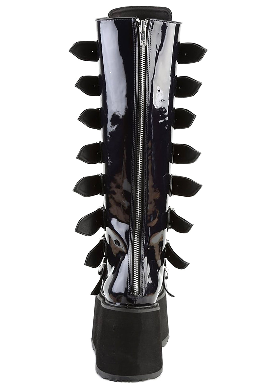  DAMNED 318 Delusional Dream Hologram Black Platform Boots