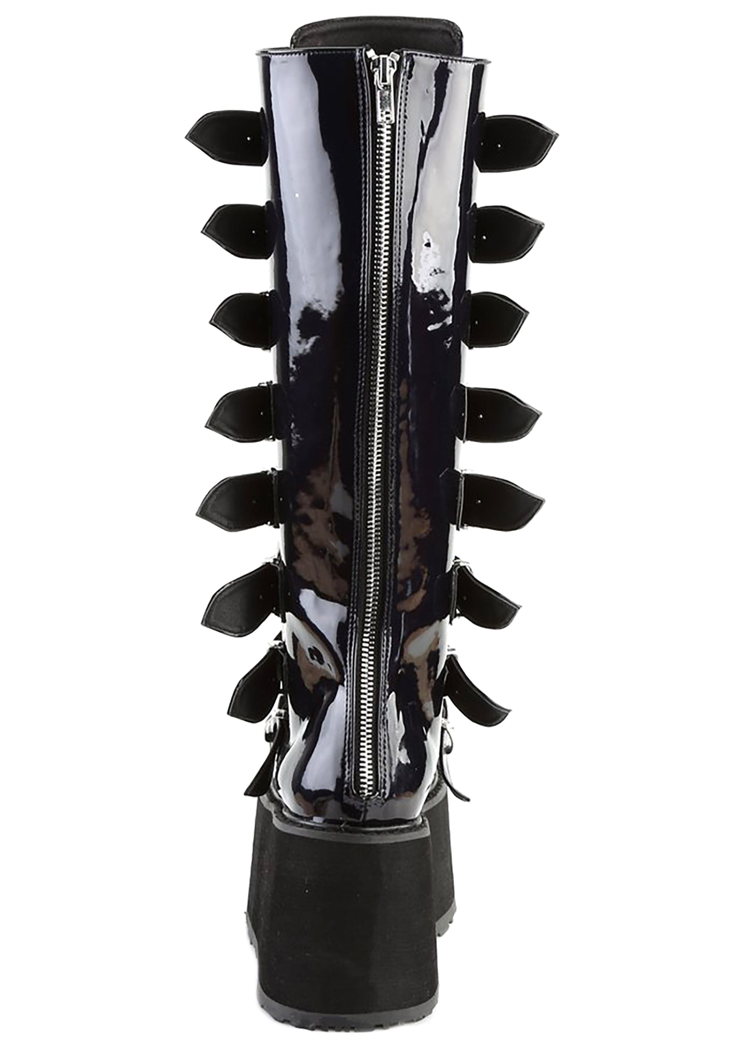  DAMNED 318 Delusional Dream Hologram Black Platform Boots