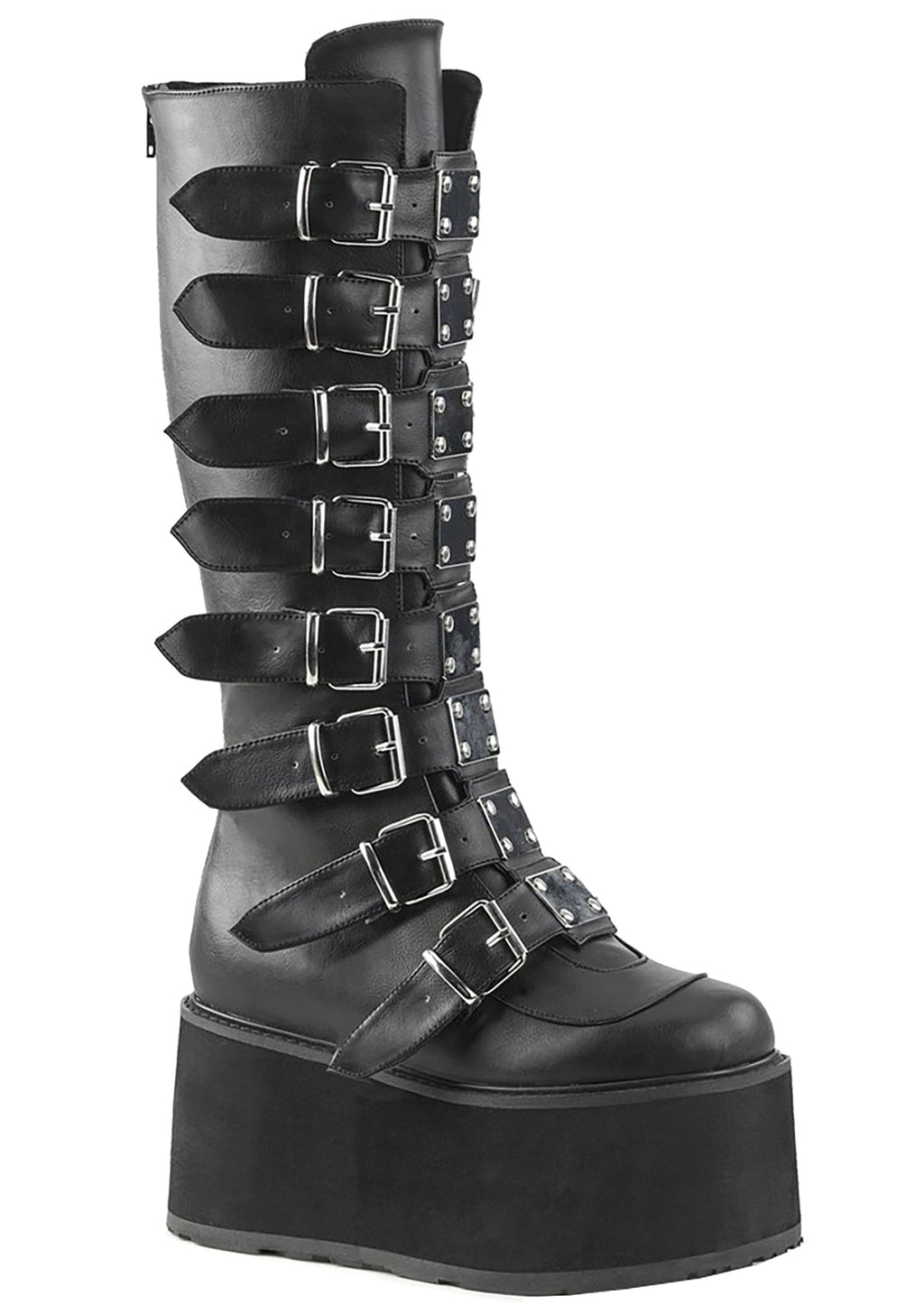  DAMNED 318 Obsession Black Platform Boots