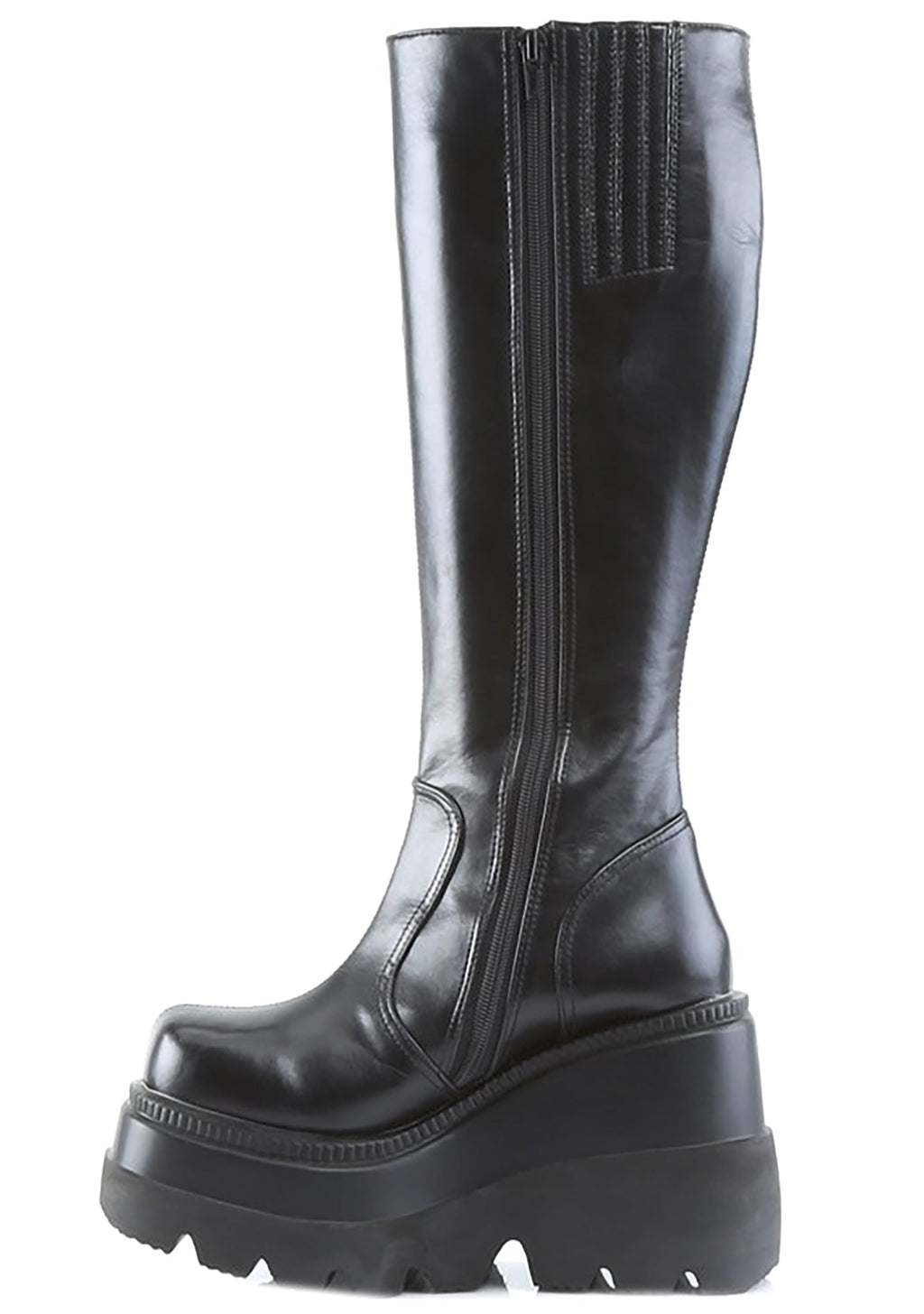  SHAKER 100 Total Blackout Black Platform Boots