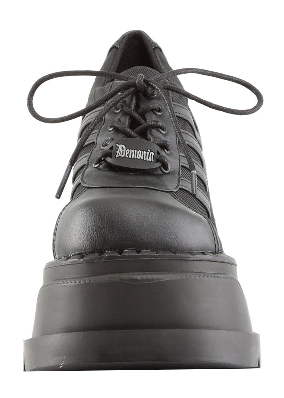  STOMP 08 Black Platform Sneakers