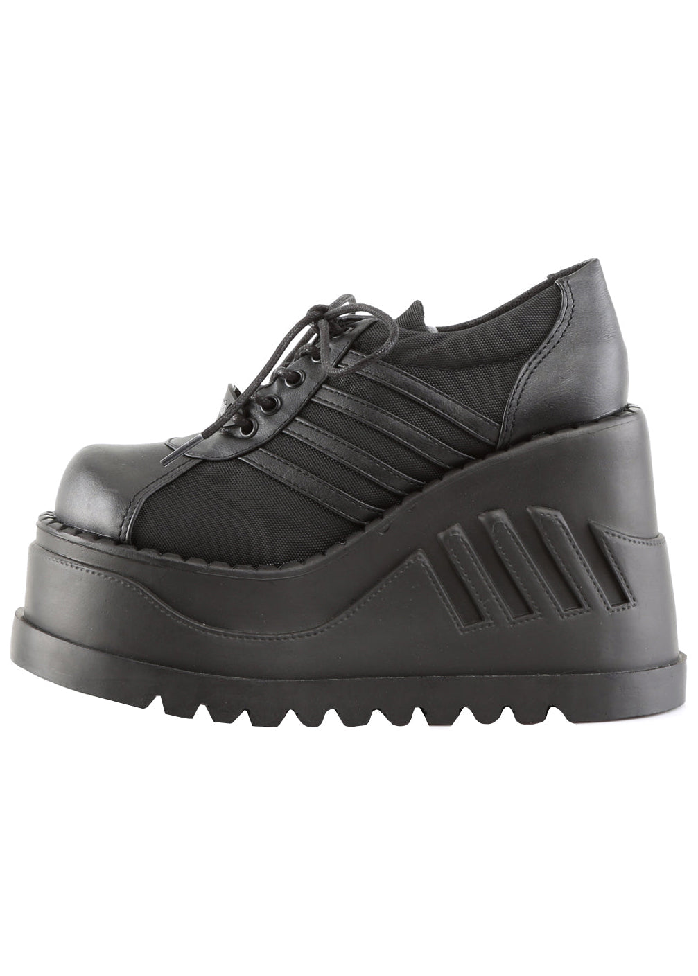  STOMP 08 Black Platform Sneakers