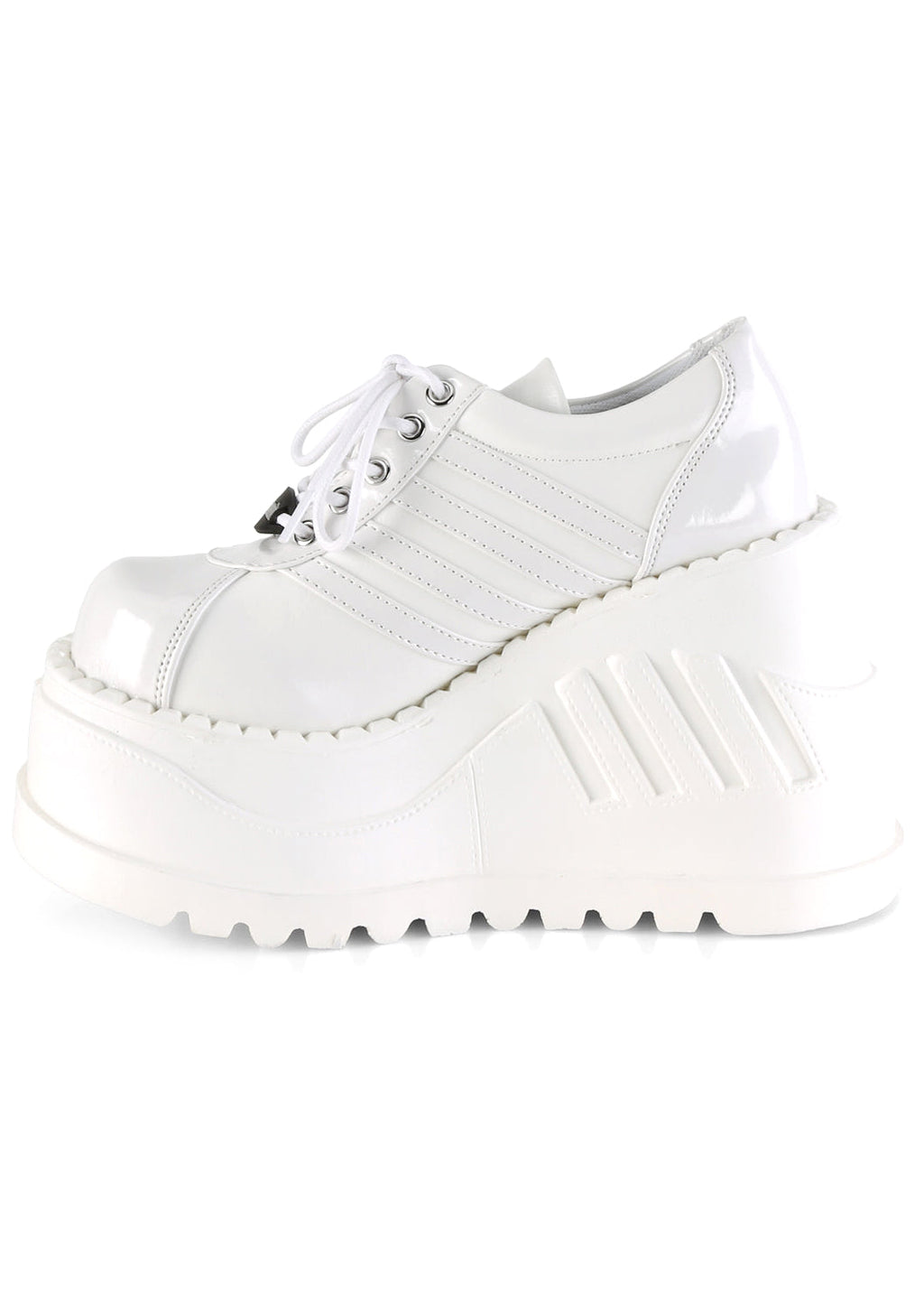  STOMP 08 White Platform Sneakers