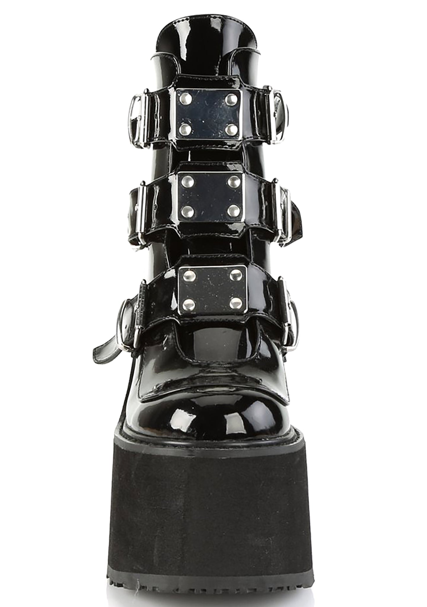  SWING 105 Dark Resistance Patent Black Platform Boots