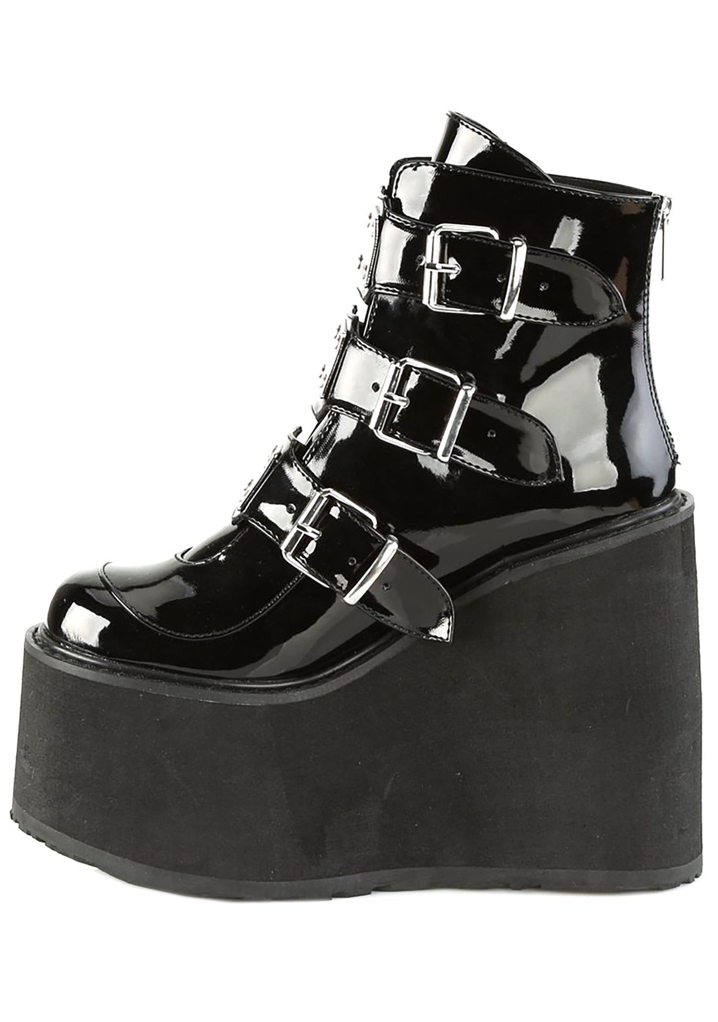  SWING 105 Dark Resistance Patent Black Platform Boots