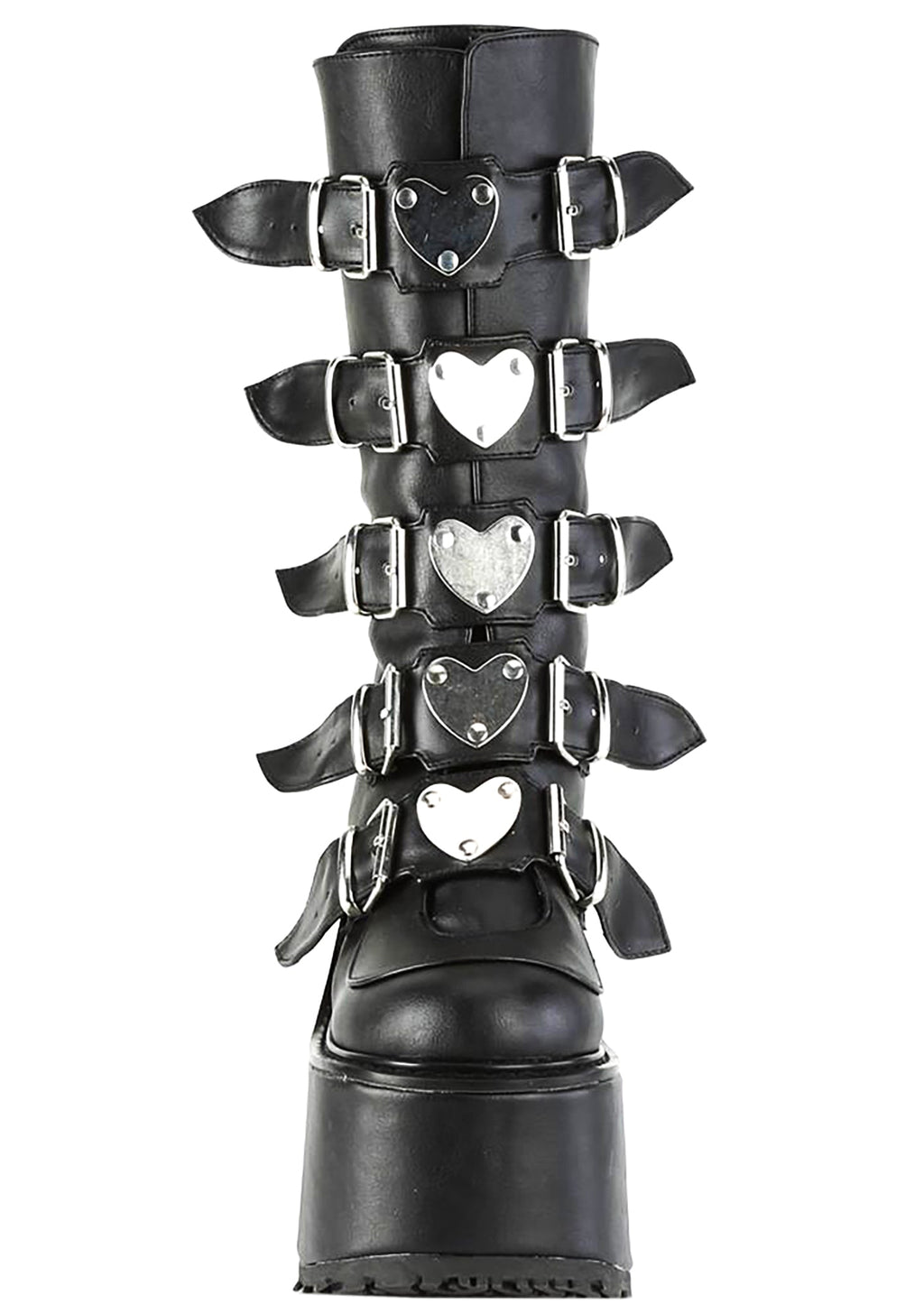  SWING 230 Black Heart Black Platform Boots