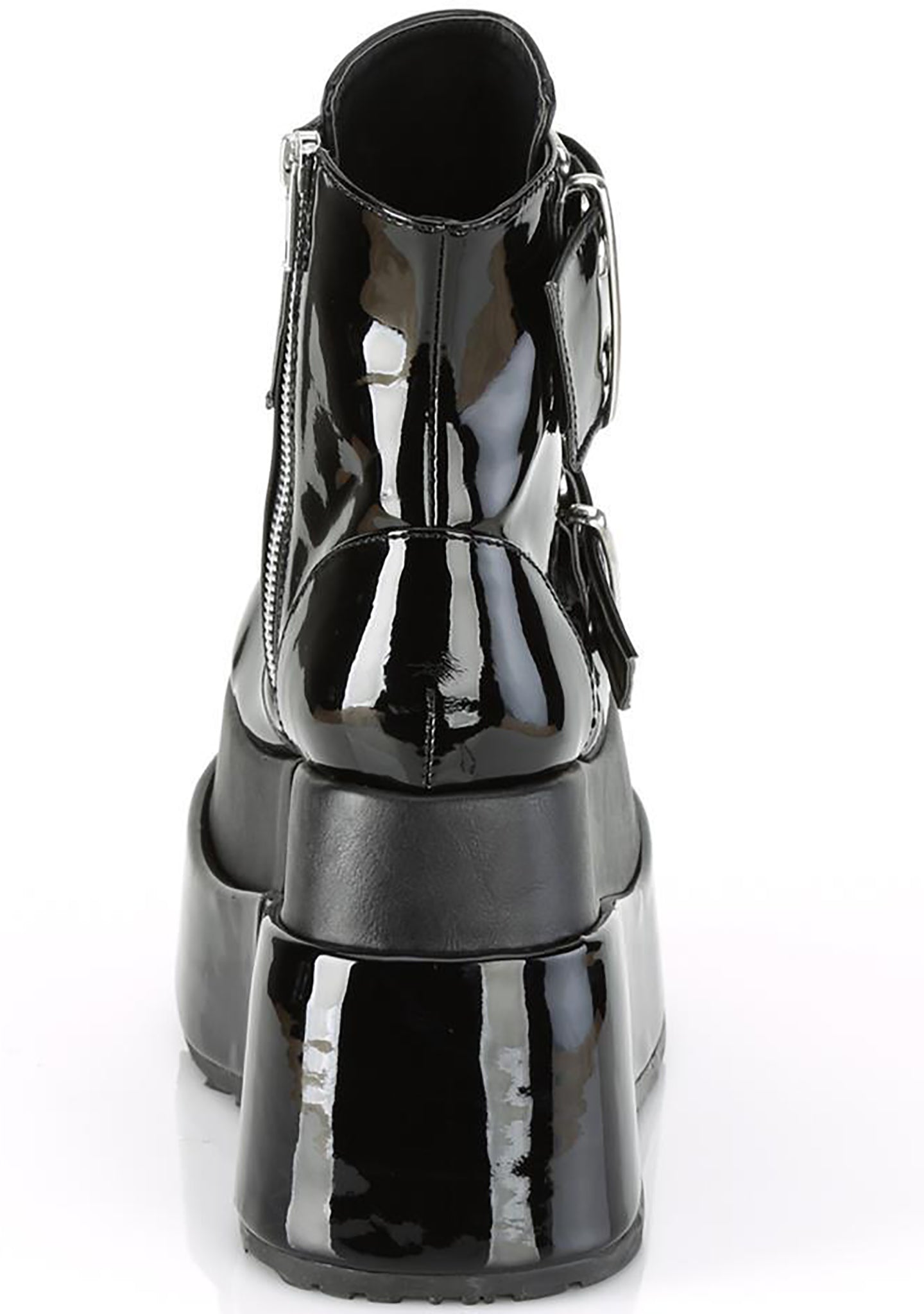  BEAR 104 Losing My Mind Patent Black Platform Boots