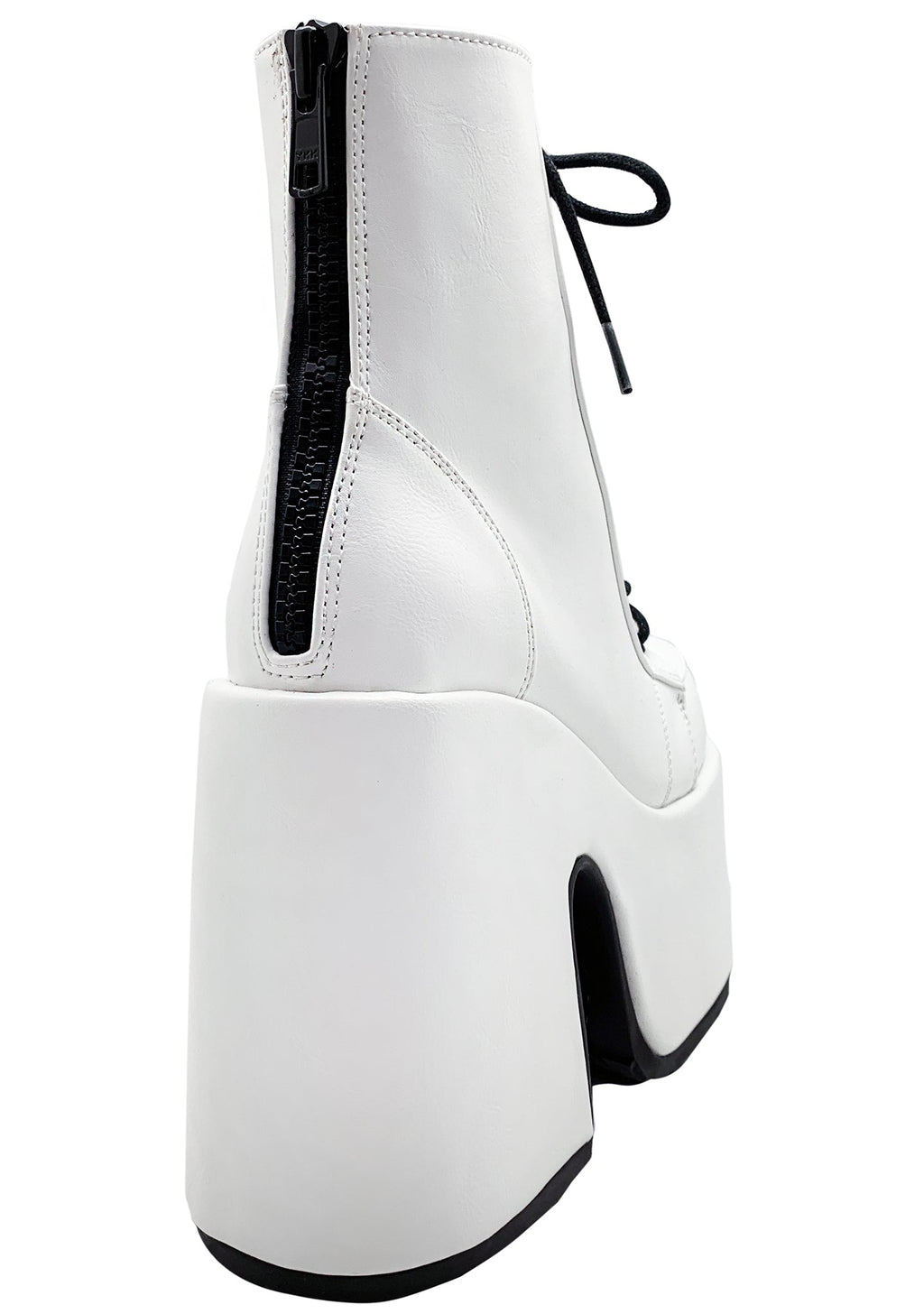  CAMEL 203 Deja Vu White Platform Boots