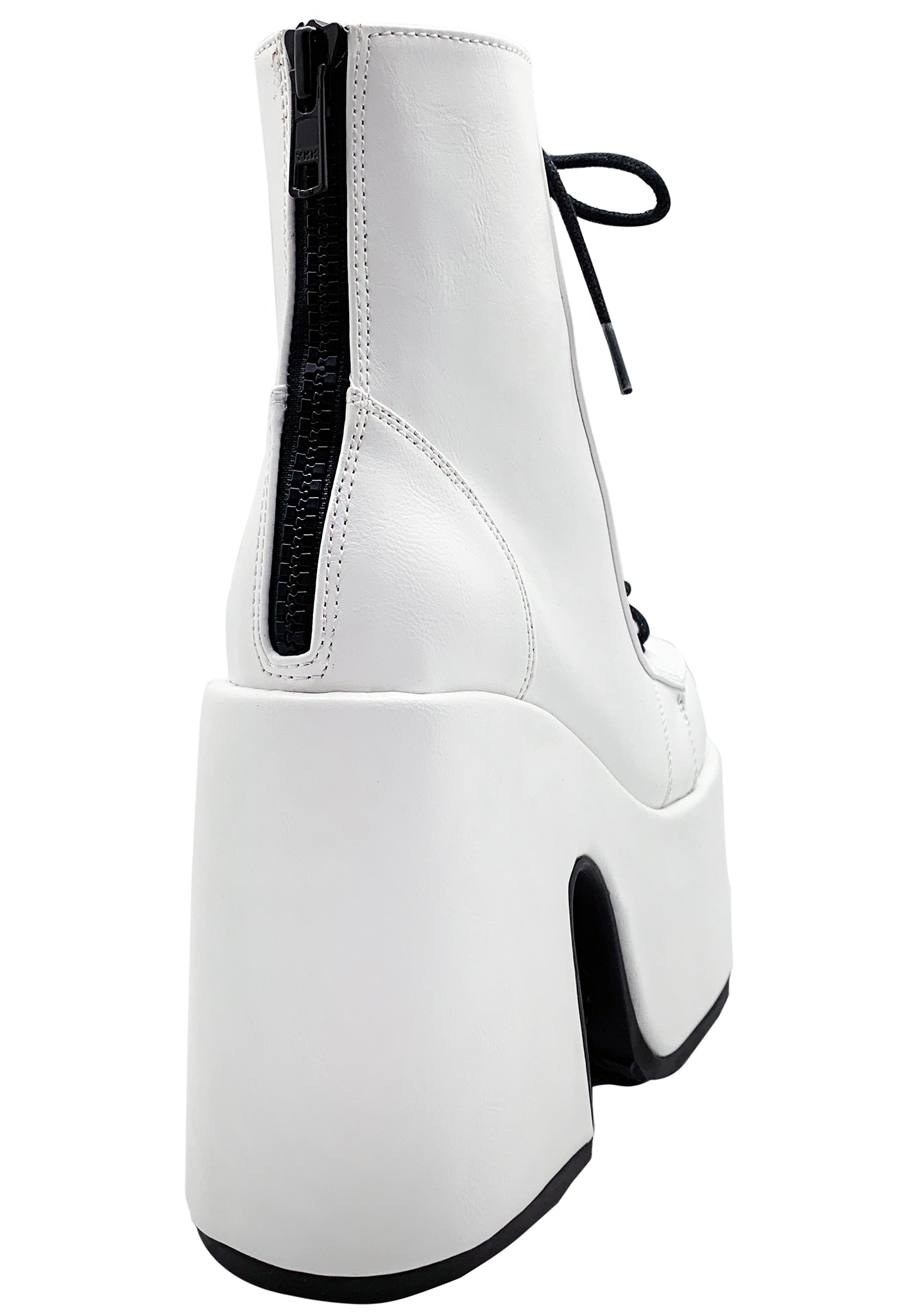  CAMEL 203 Deja Vu White Platform Boots